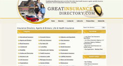 Desktop Screenshot of greatinsurancedirectory.com